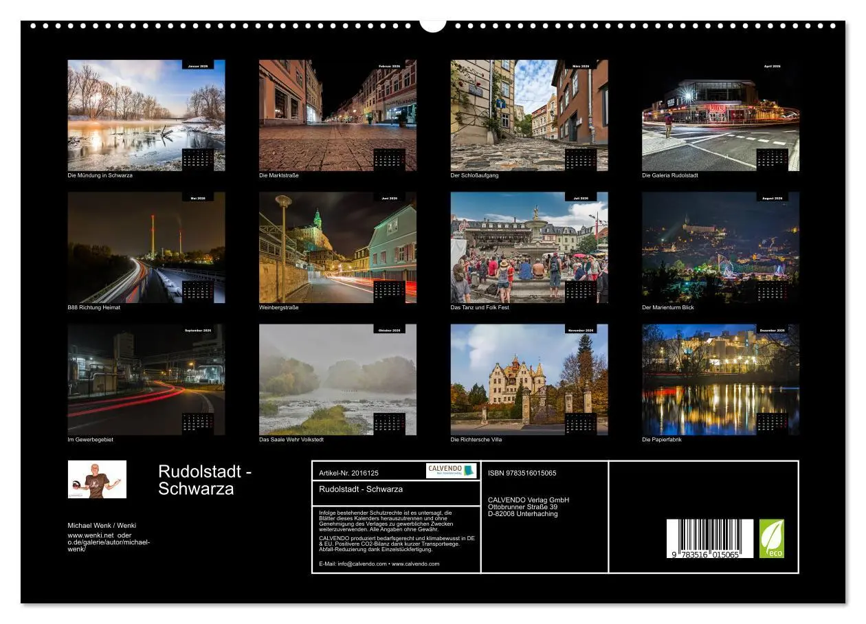 Bild: 9783516015065 | Rudolstadt - Schwarza (hochwertiger Premium Wandkalender 2026 DIN...