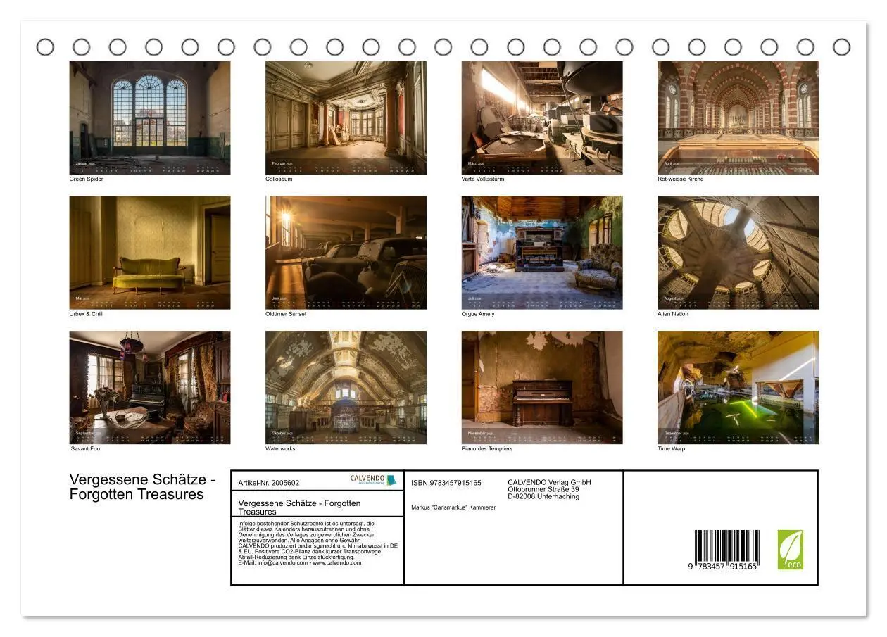 Bild: 9783457915165 | Vergessene Schätze - Forgotten Treasures (Tischkalender 2026 DIN A5...