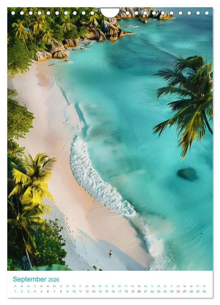 Bild: 9783516245165 | Blick von oben - Traumstrände (Wandkalender 2026 DIN A4 hoch),...