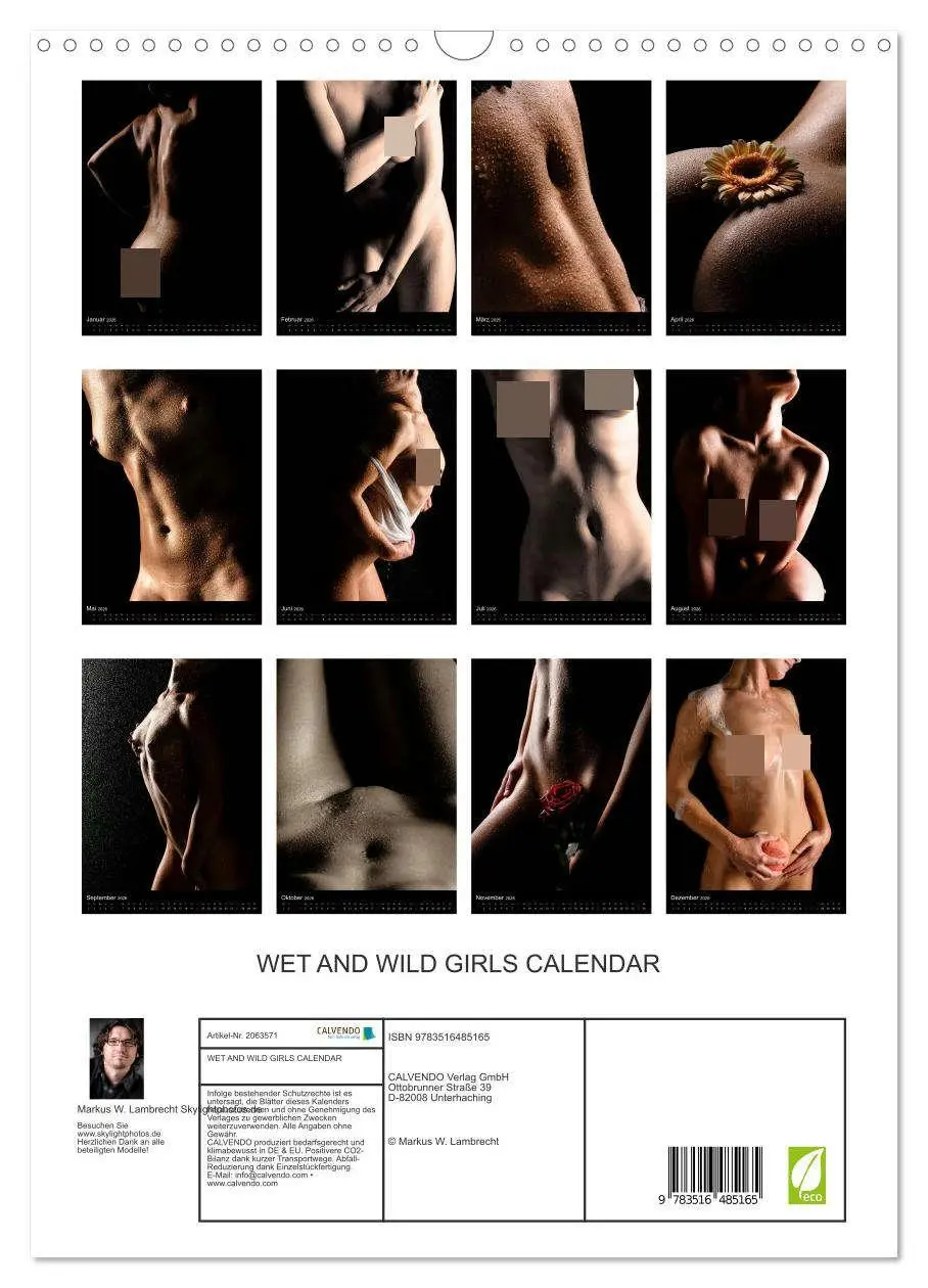 Bild: 9783516485165 | WET AND WILD GIRLS CALENDAR (Wandkalender 2026 DIN A3 hoch),...