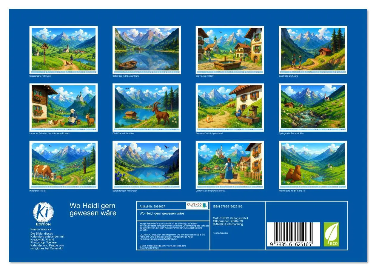 Bild: 9783516625165 | Wo Heidi gern gewesen wäre (Wandkalender 2026 DIN A4 quer),...