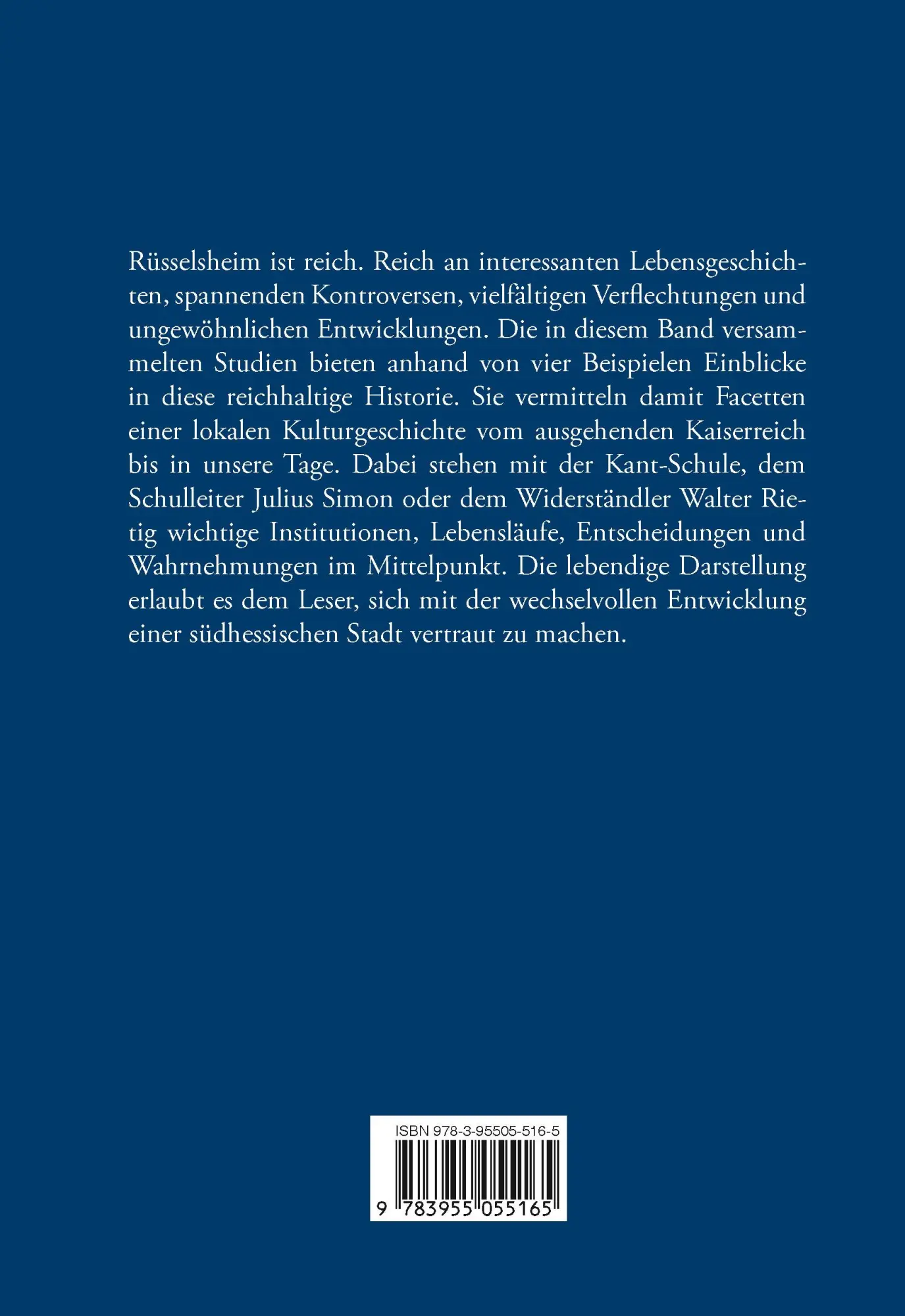 Rückseite: 9783955055165 | Rüsselsheimer (Kultur-)Geschichten | Franz Sz. Horváth | Taschenbuch