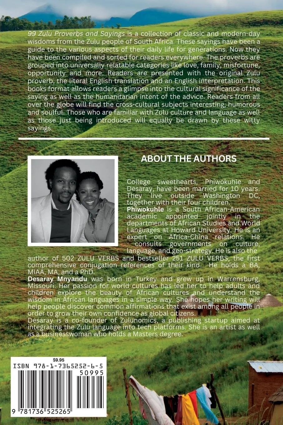 Rückseite: 9781736525265 | 99 Zulu Proverbs and Sayings | Desaray Wilson-Mnyandu (u. a.) | Buch