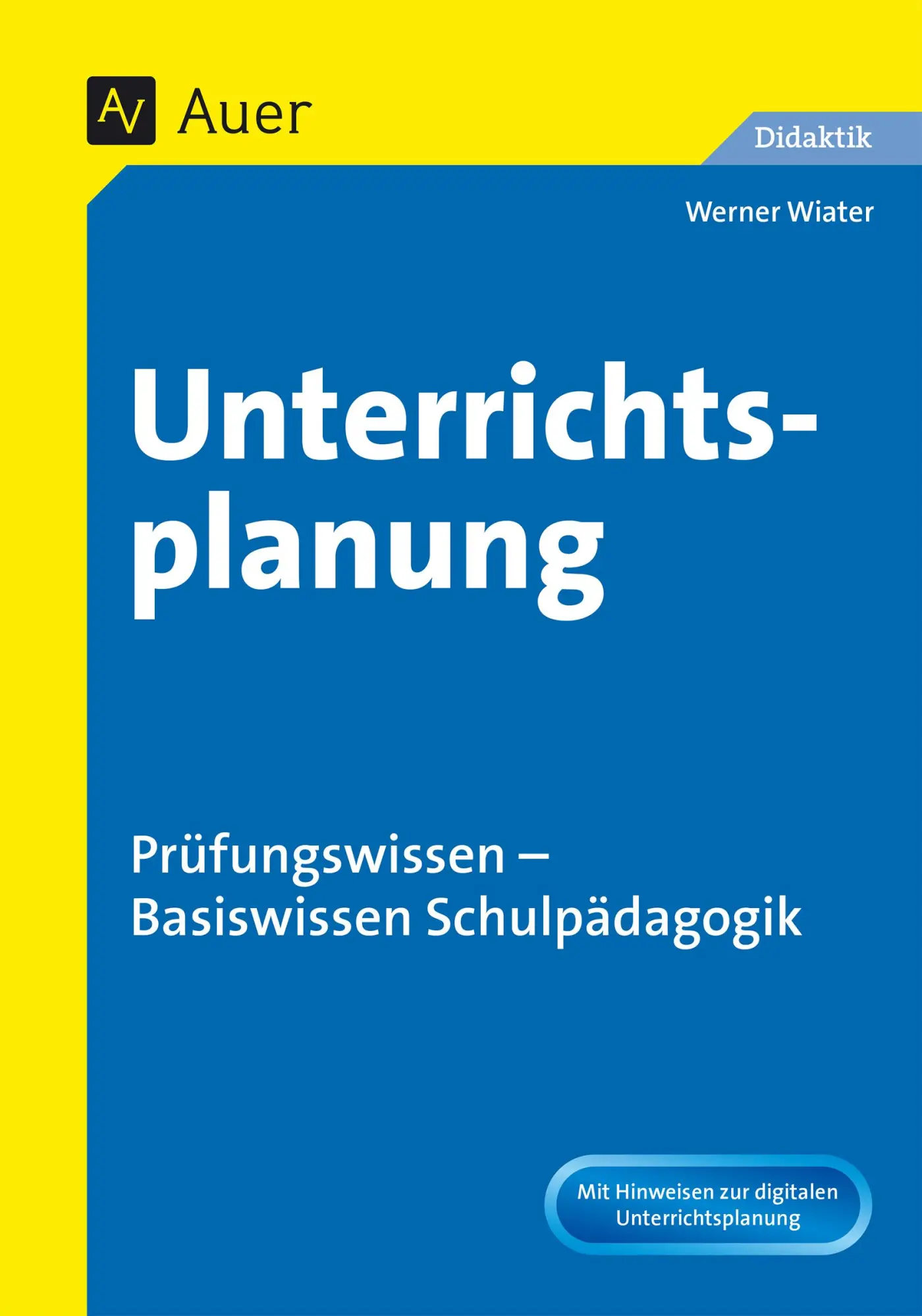 Cover: 9783403065265 | Unterrichtsplanung | Werner Wiater | Taschenbuch | 256 S. | Deutsch