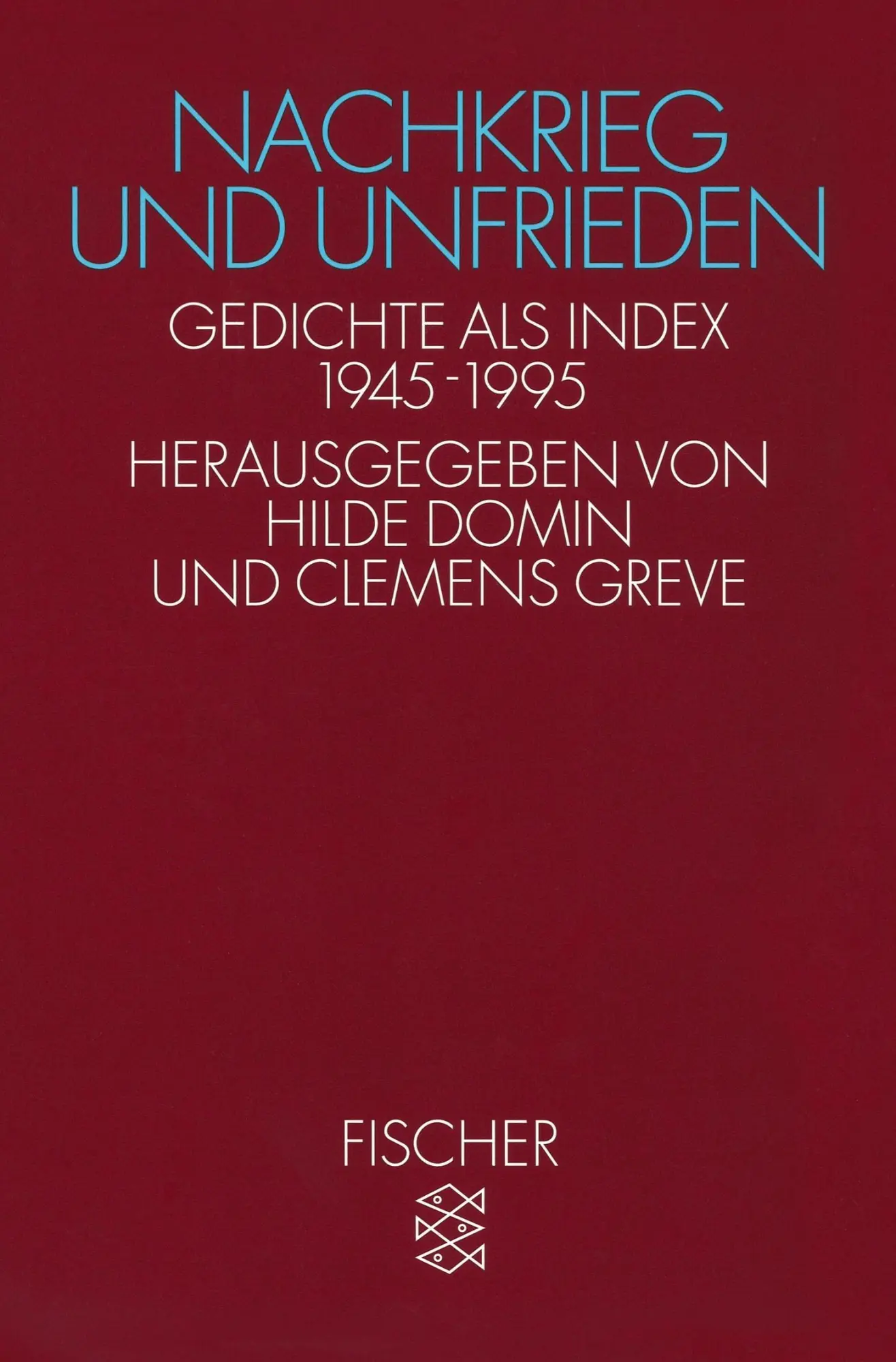 Cover: 9783596125265 | Nachkrieg und Unfrieden | Gedichte als Index 1945 - 1995 | Taschenbuch