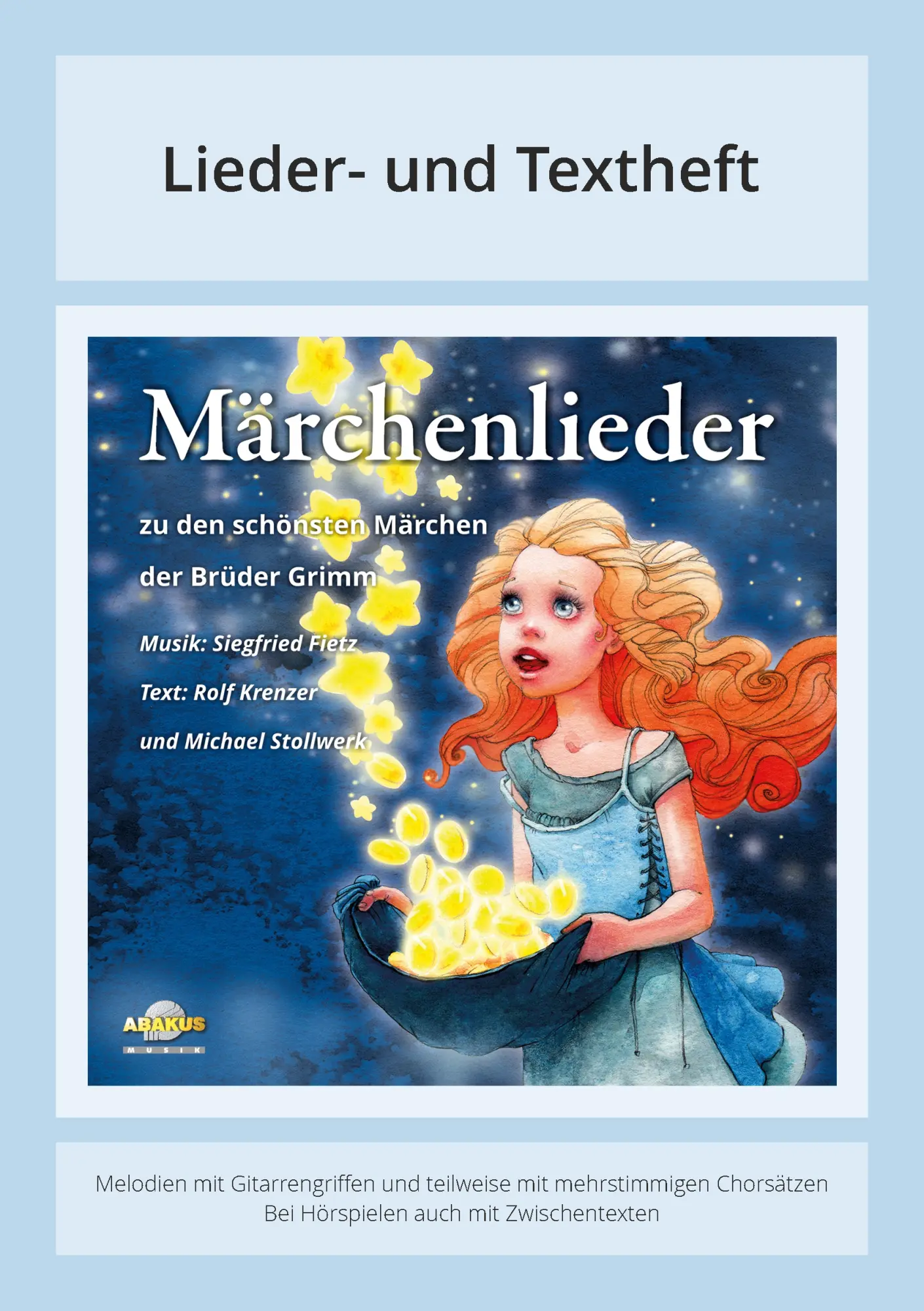 Cover: 9783881245265 | Märchenlieder - Zu den schönsten Märchen der Brüder Grimm | Fietz