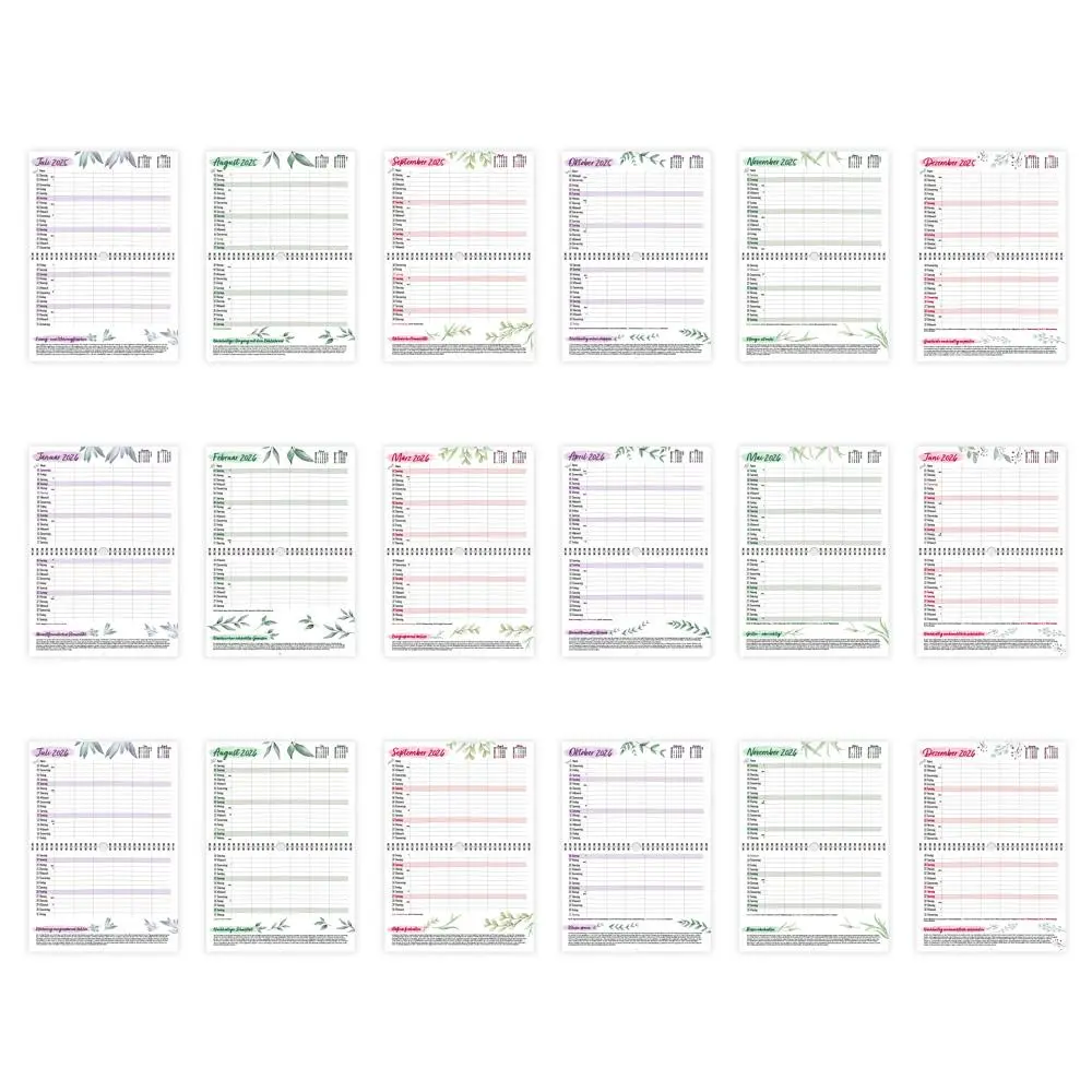 Bild: 9783988025265 | Trötsch Familienterminer Natur für 18 Monate 2025/2026 | Wandkalender