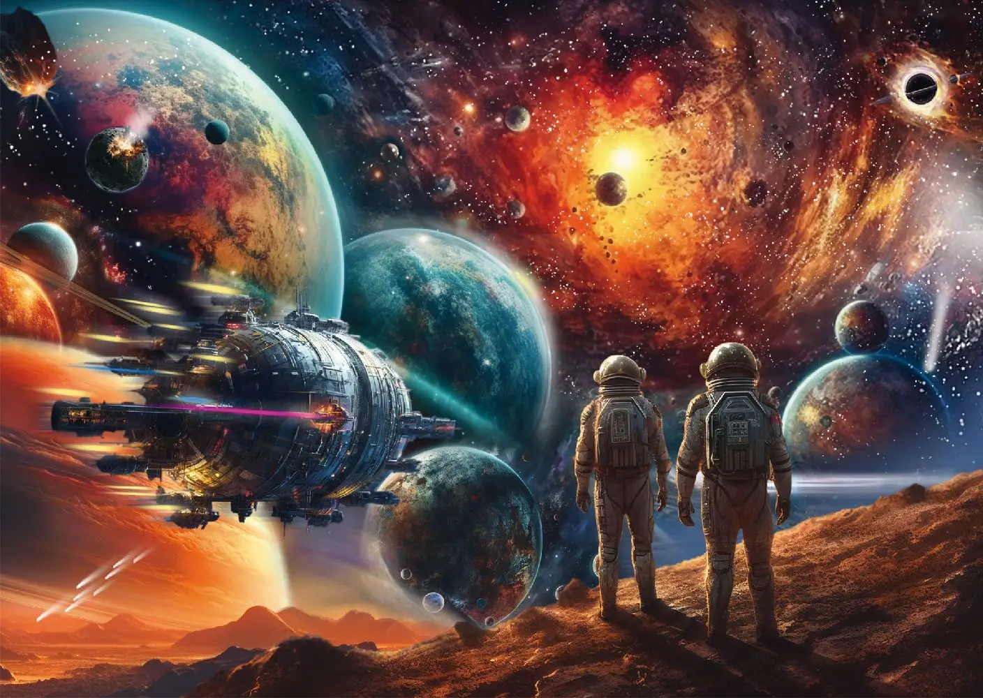 Bild: 4001504585365 | Kosmische Farbenpracht, Reise ins Weltall | Spiel | Schachtel | 58536