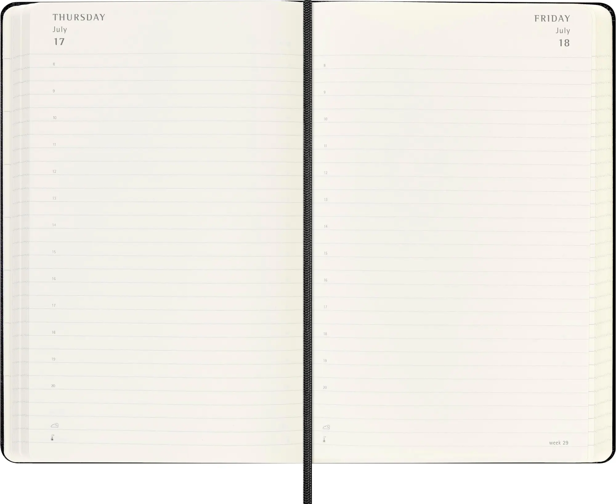 Bild: 8056999275365 | Moleskine 18 Monate Tagesnotizkalender 2025/2026, L/A5, 1 Tag = 1...