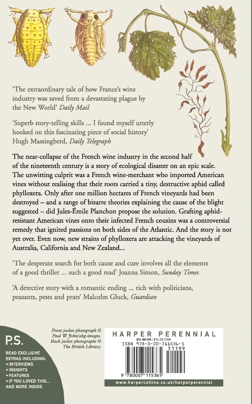 Rückseite: 9780007115365 | Phylloxera | How Wine Was Saved for the World | Christy Campbell