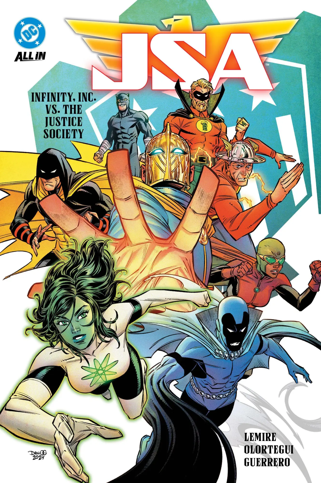 Cover: 9781799505365 | JSA Vol. 1: Infinity Inc. vs. The Justice Society | Olortegui (u. a.)