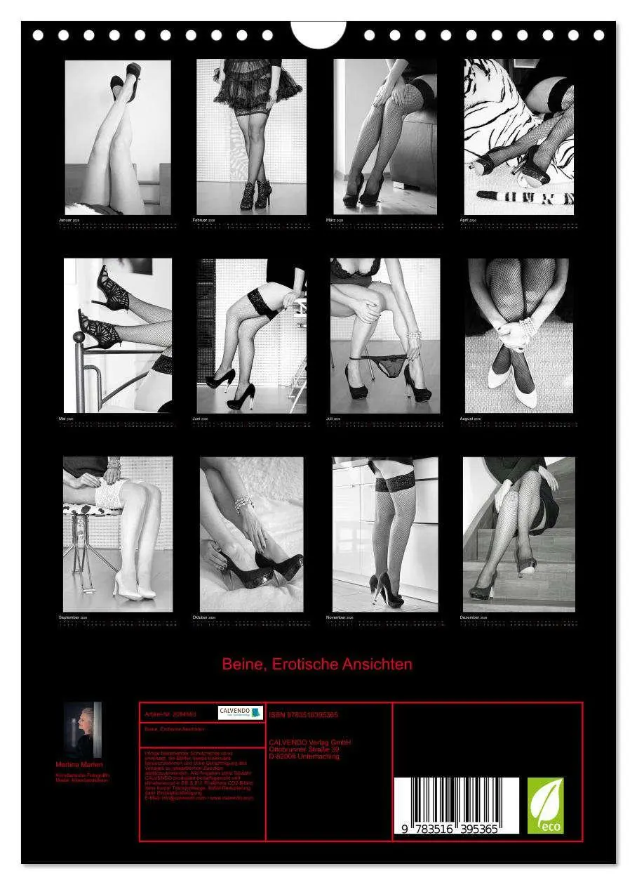 Bild: 9783516395365 | Beine, Erotische Ansichten (Wandkalender 2026 DIN A4 hoch),...
