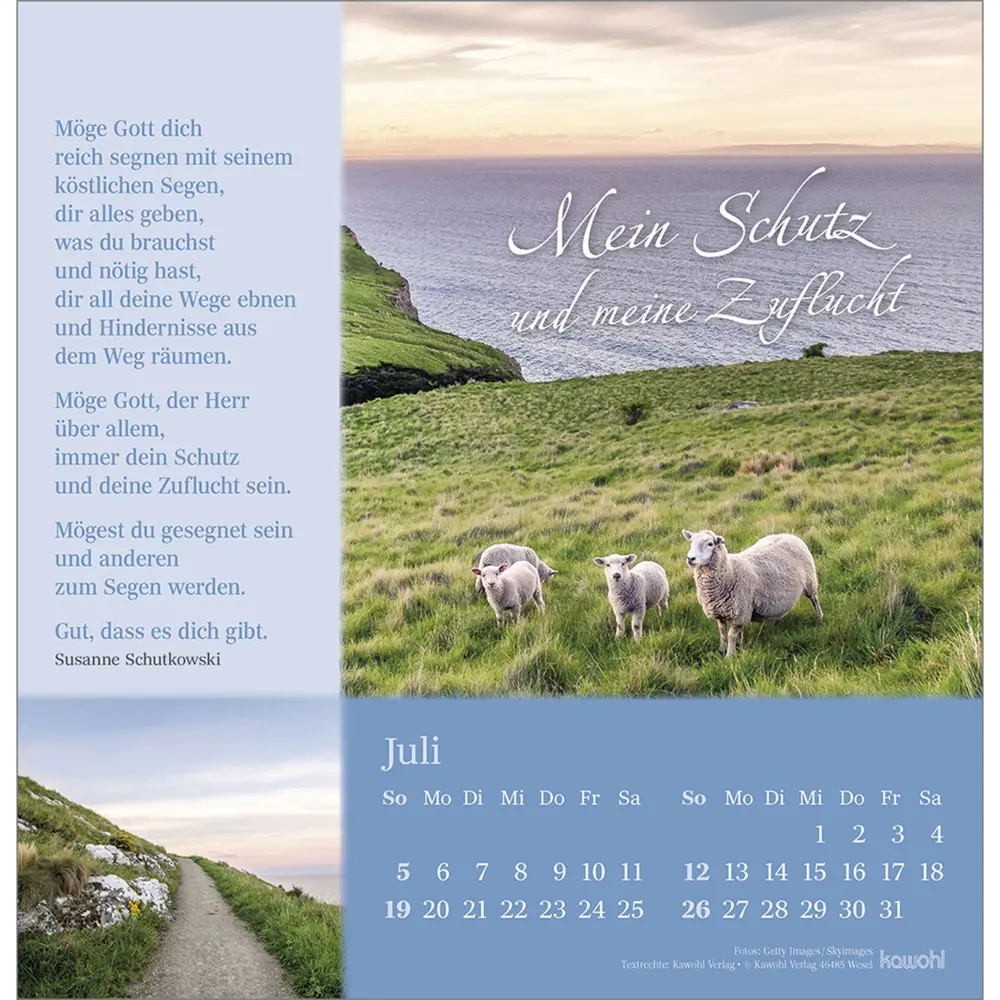 Bild: 9783754825365 | Sei behütet auf allen Wegen 2026 | Impulse und Gedanken aus Psalm 23