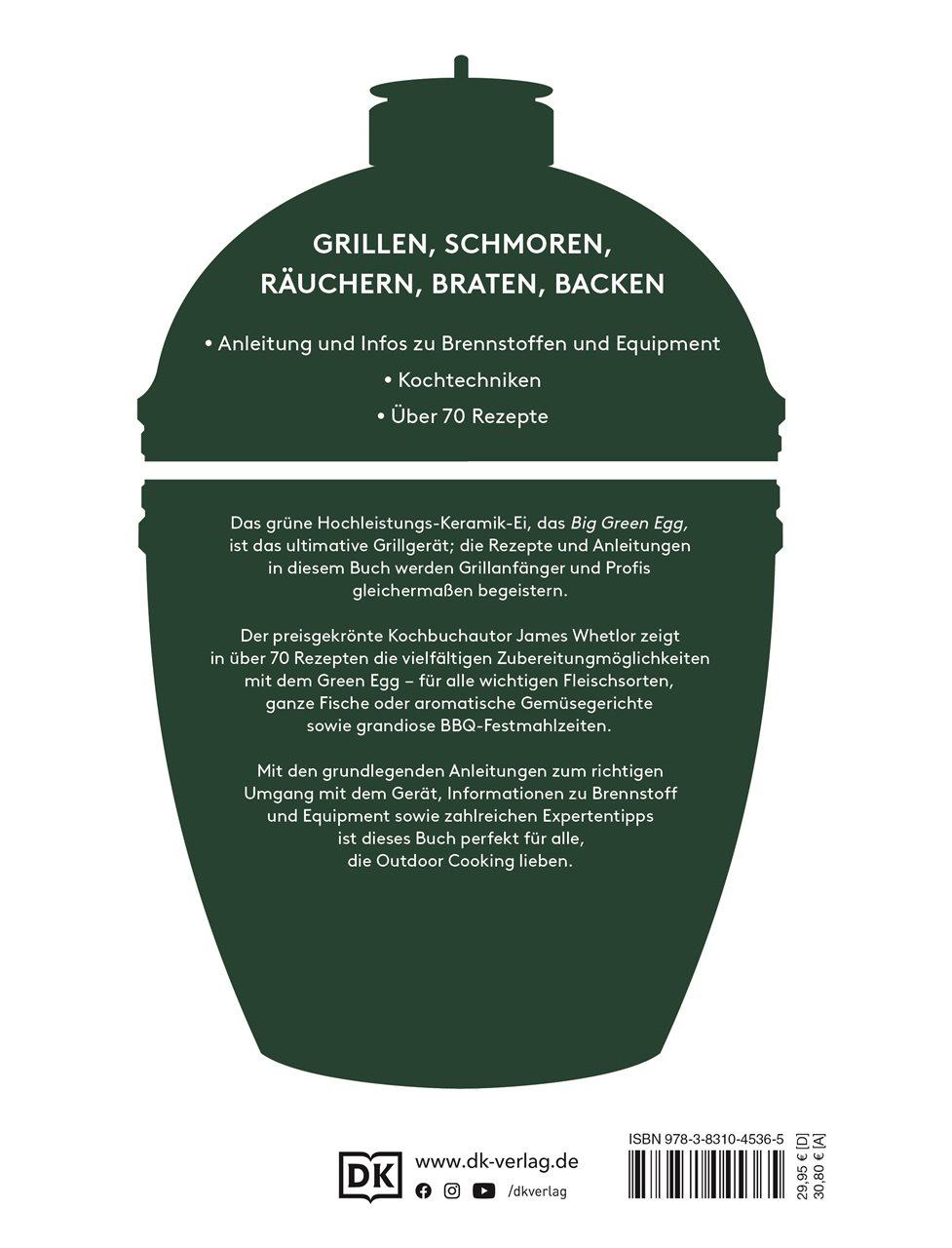 Rückseite: 9783831045365 | Kochen mit dem Big Green Egg | James Whetlor | Buch | 208 S. | Deutsch