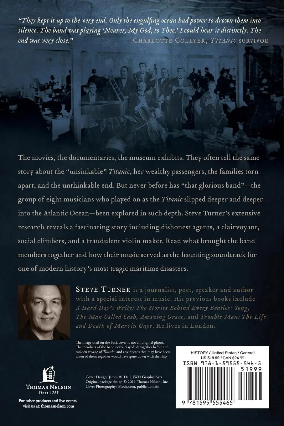 Rückseite: 9781595555465 | The Band That Played on | Steve Turner | Taschenbuch | Englisch | 2012