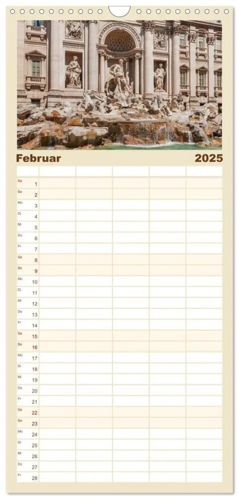 Bild: 9783457125465 | Familienplaner 2025 - Rom-Italien mit 5 Spalten (Wandkalender, 21 x...