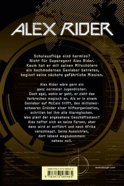 Rückseite: 9783473585465 | Alex Rider, Band 8: Crocodile Tears | Anthony Horowitz | Taschenbuch