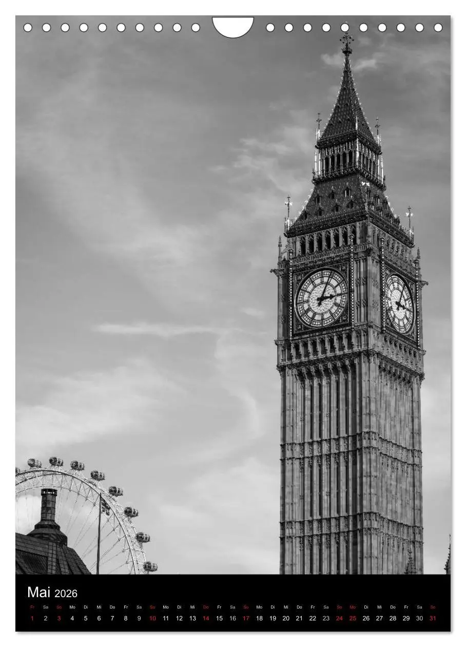 Bild: 9783516455465 | Big City London (Wandkalender 2026 DIN A4 hoch), CALVENDO...