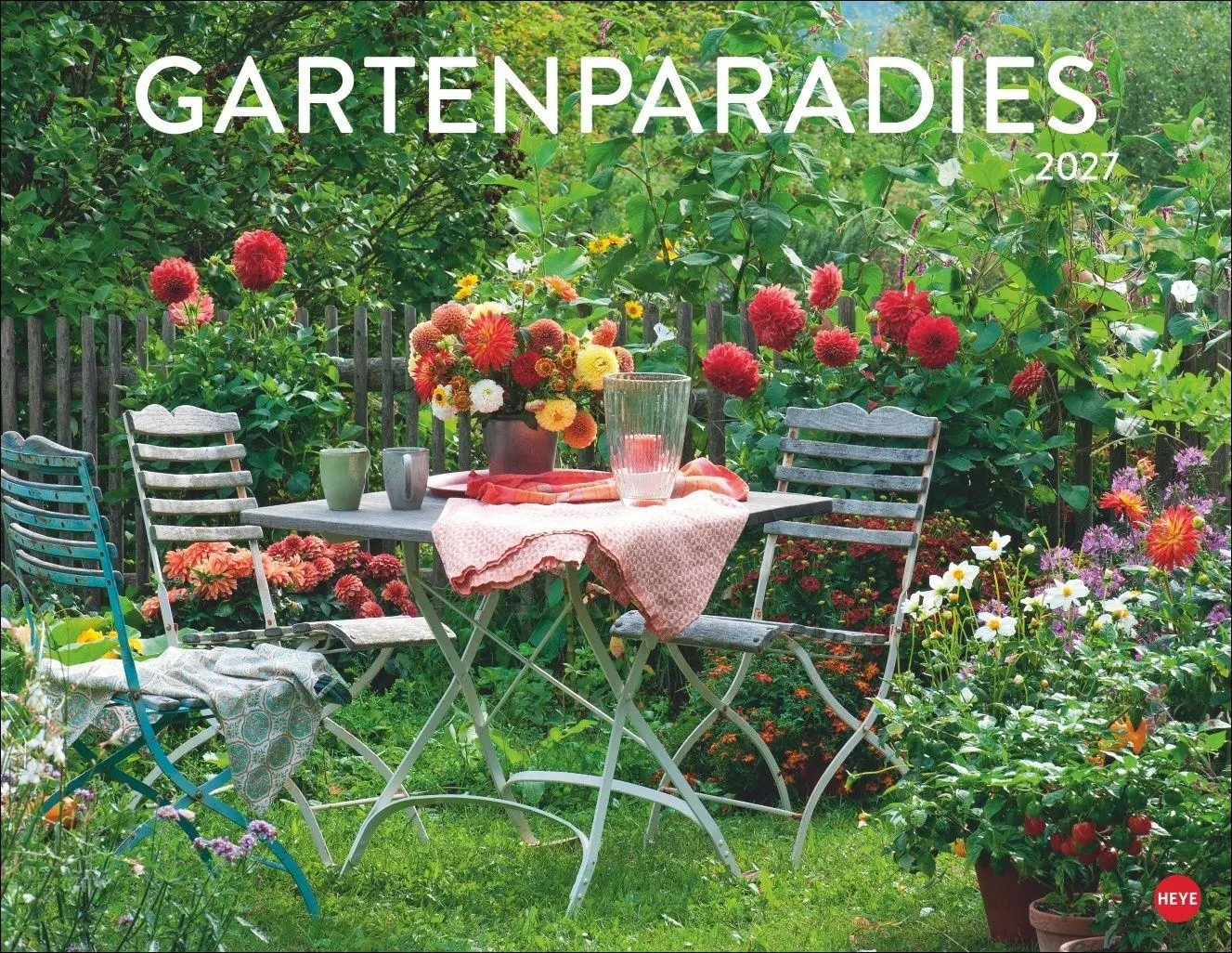Cover: 9783756415465 | Gartenparadies Posterkalender 2027 | Heye | Kalender | Spiralbindung