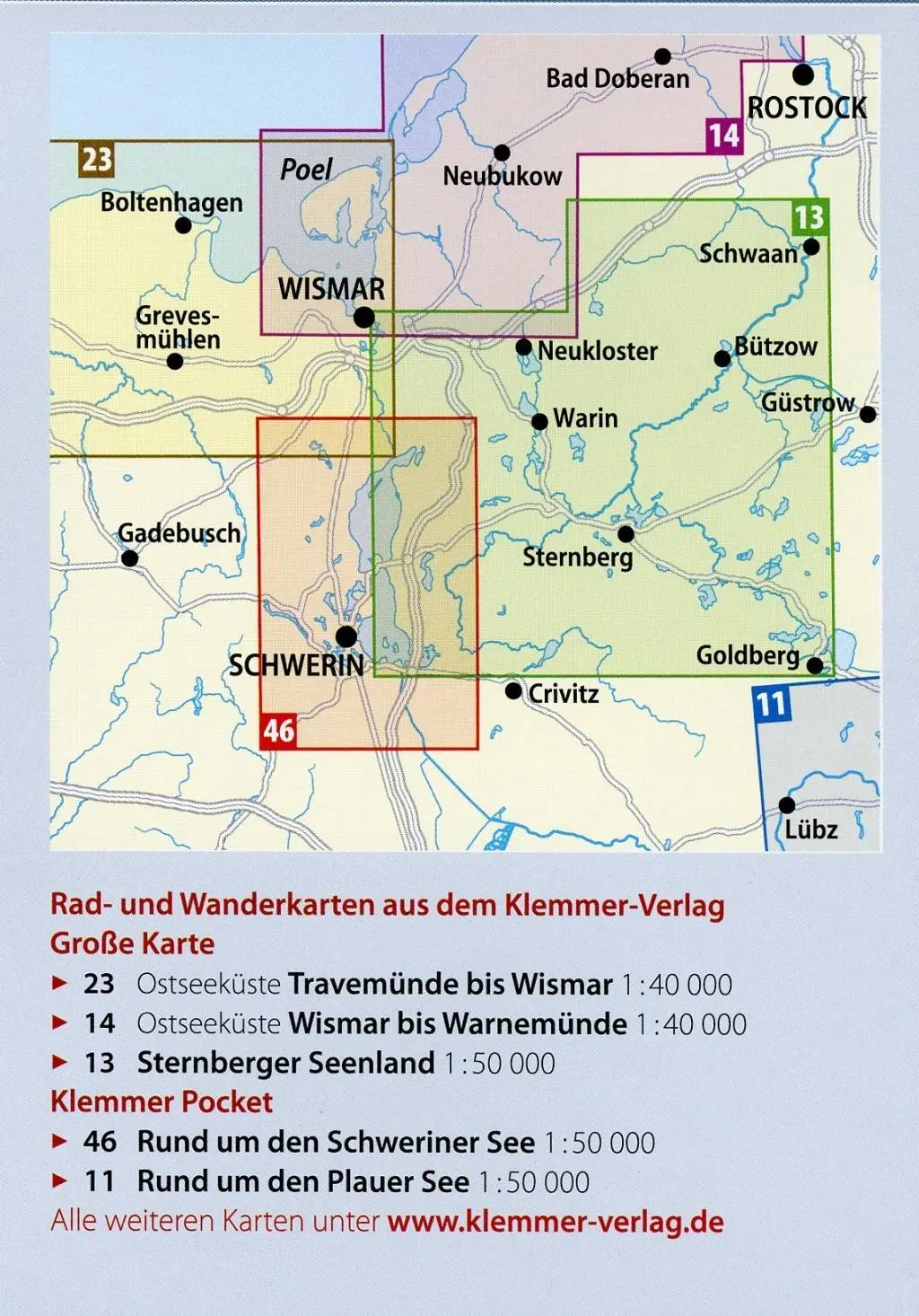 Bild: 9783940175465 | Rund um den Schweriner See 1 : 50 000 | Klaus Klemmer | (Land-)Karte