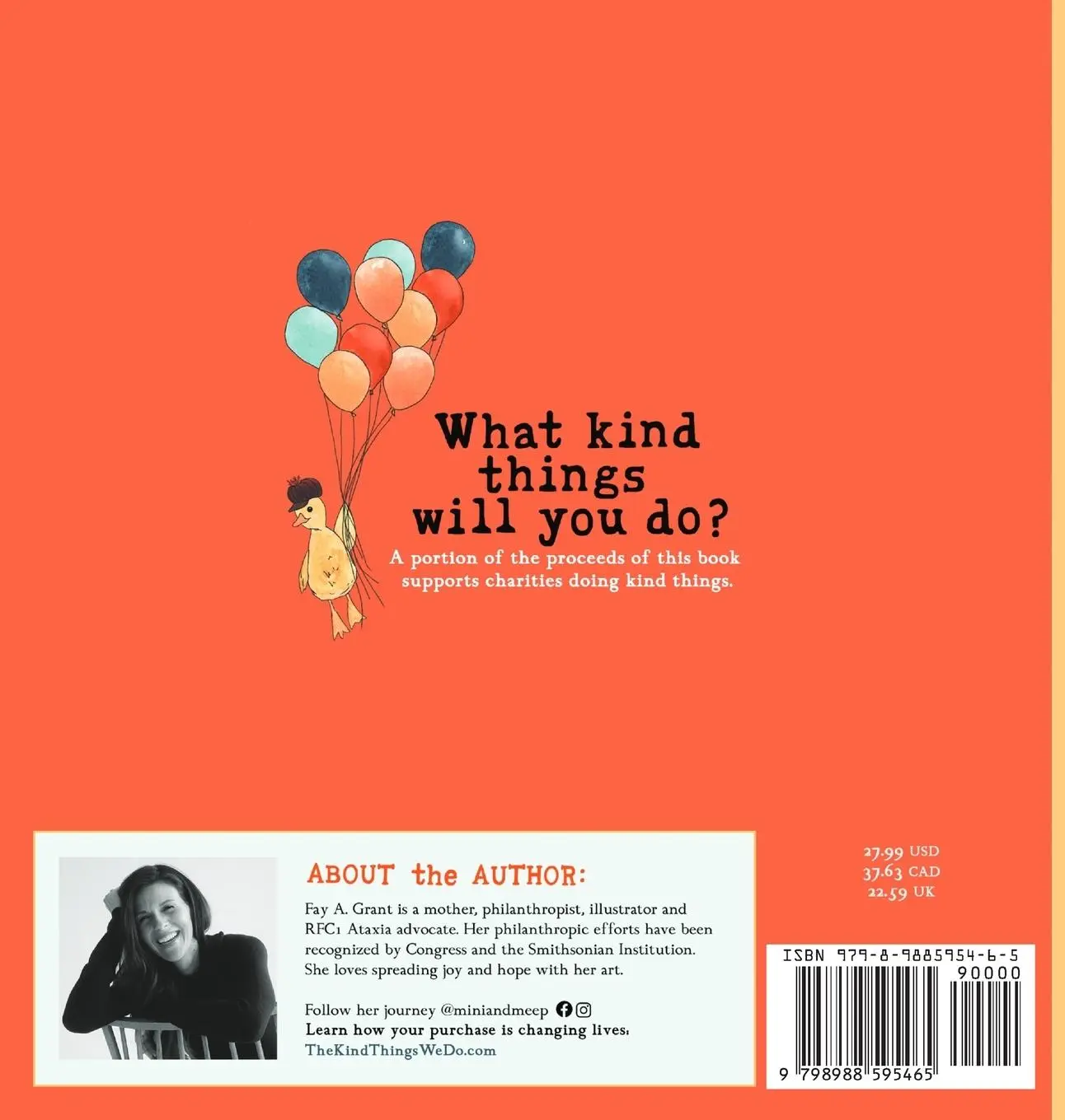 Rückseite: 9798988595465 | The Kind Things We Do | Fay A Grant | Buch | Englisch | 2023