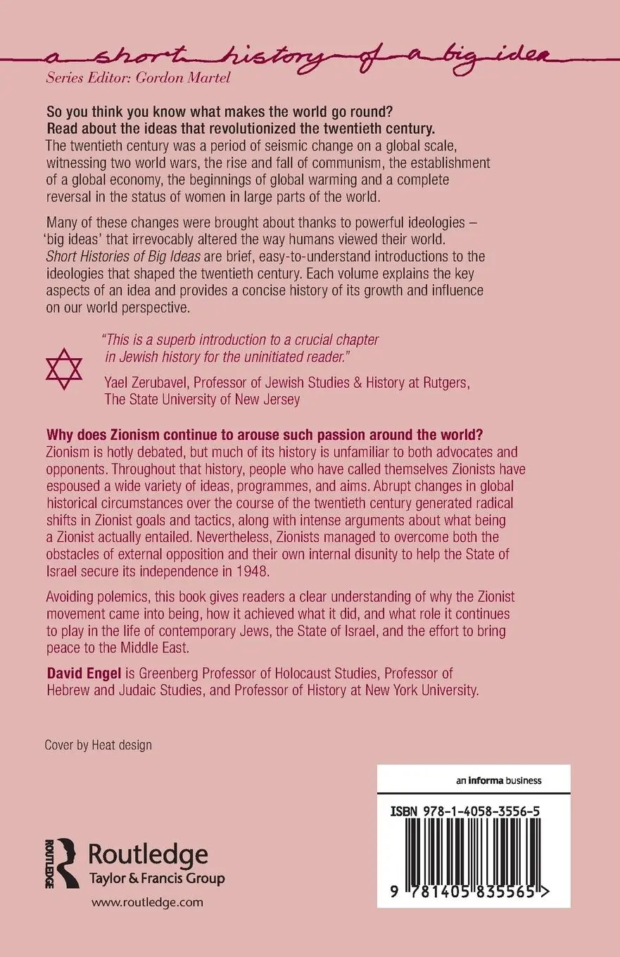 Rückseite: 9781405835565 | Zionism | David Engel | Taschenbuch | Englisch | 2008 | Routledge