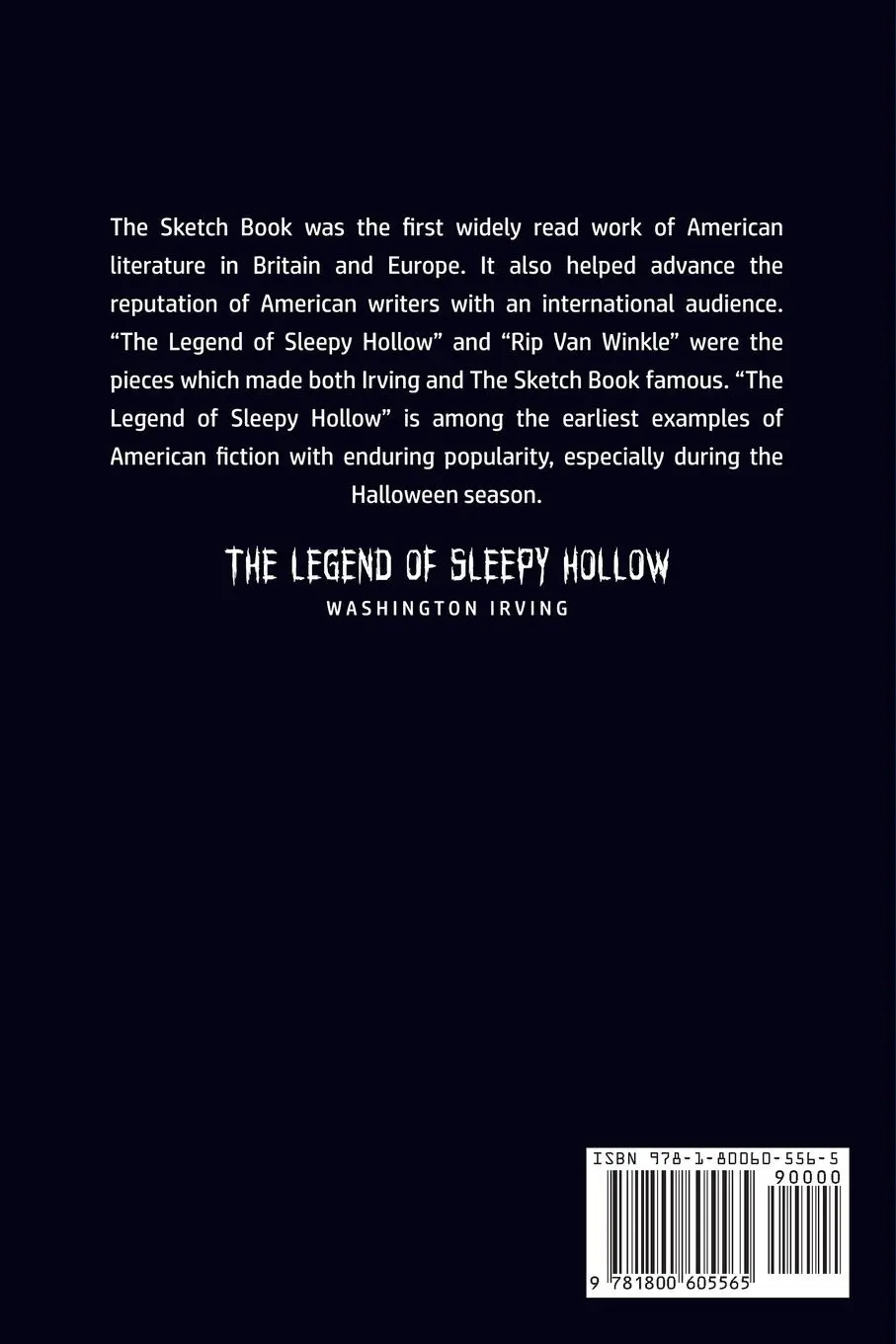 Rückseite: 9781800605565 | The Legend of Sleepy Hollow | Washington Irving | Taschenbuch | 2020