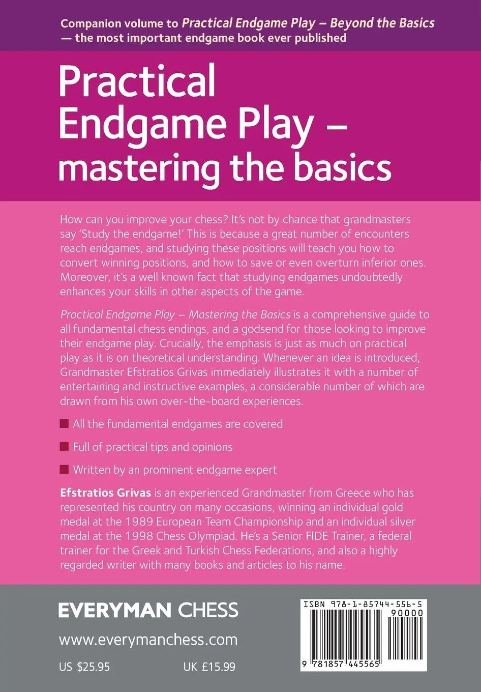 Rückseite: 9781857445565 | Practical Endgame Play - Mastering the Basics | Efstratios Grivas