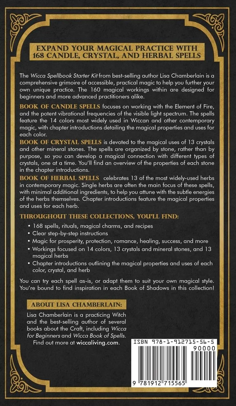 Rückseite: 9781912715565 | Wicca Spellbook Starter Kit | Lisa Chamberlain | Buch | Englisch