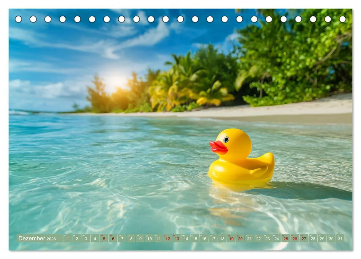 Bild: 9783457285565 | Gummienten auf Weltreise (Tischkalender 2026 DIN A5 quer), CALVENDO...
