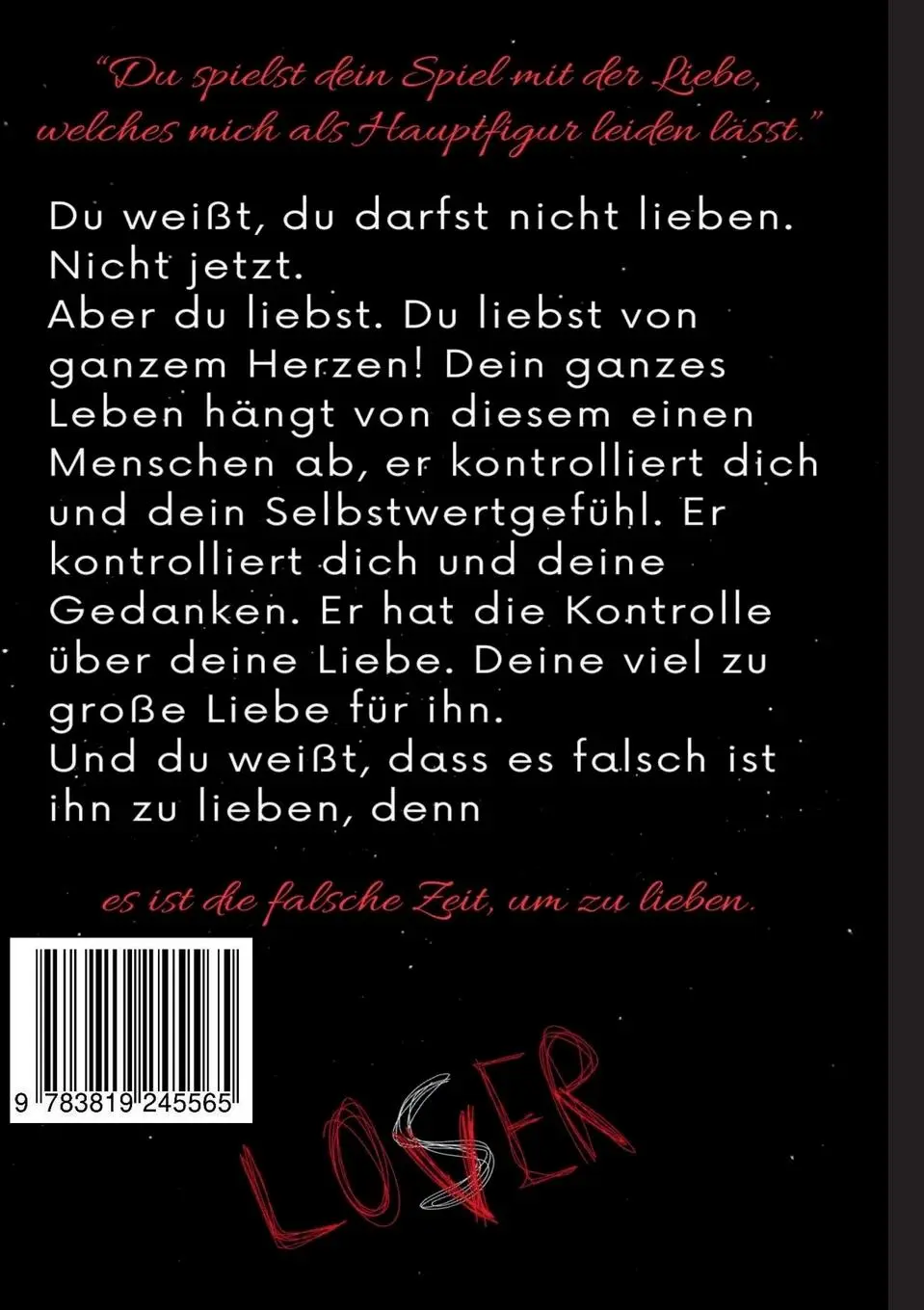 Rückseite: 9783819245565 | Liebe zum falschen Zeitpunkt | Kimberly Witt | Taschenbuch | 142 S.