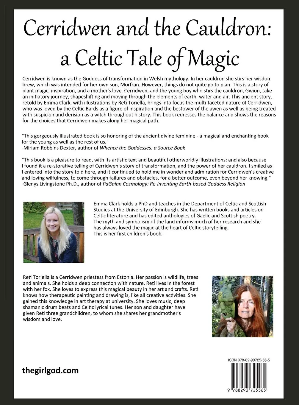 Rückseite: 9788293725565 | Cerridwen and the Cauldron | Emma Clark | Buch | Englisch | 2024