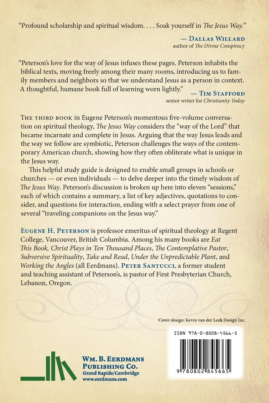 Rückseite: 9780802845665 | Jesus Way Study Guide | Eugene H Peterson (u. a.) | Taschenbuch | 2007