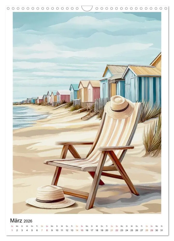 Bild: 9783457275665 | Maritimes Vergnügen am Strand (Wandkalender 2026 DIN A3 hoch),...