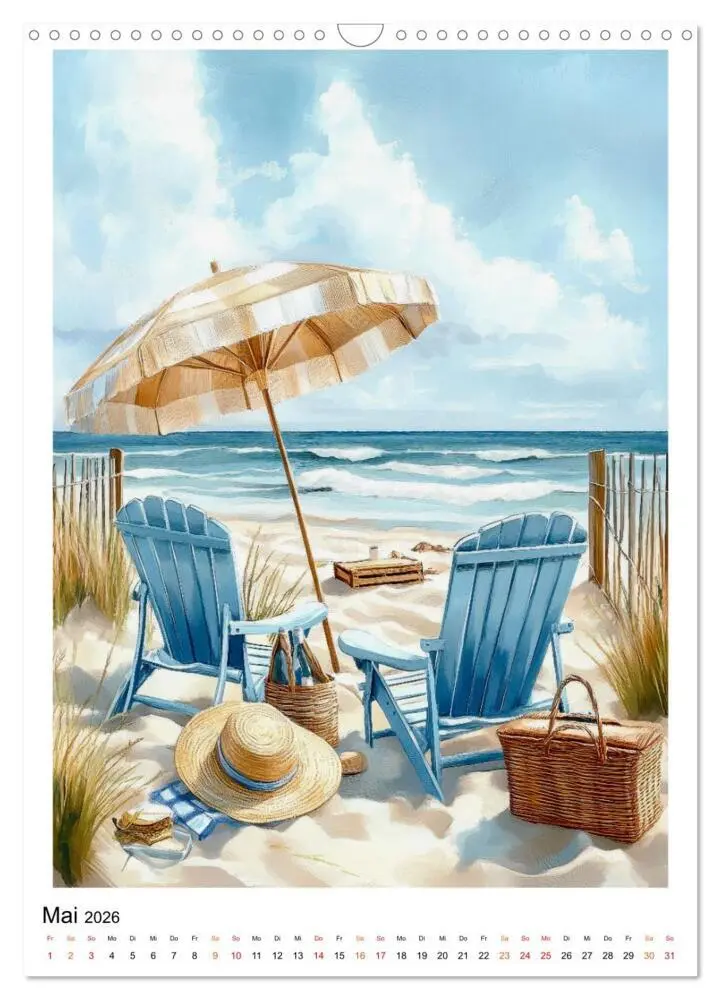 Bild: 9783457275665 | Maritimes Vergnügen am Strand (Wandkalender 2026 DIN A3 hoch),...