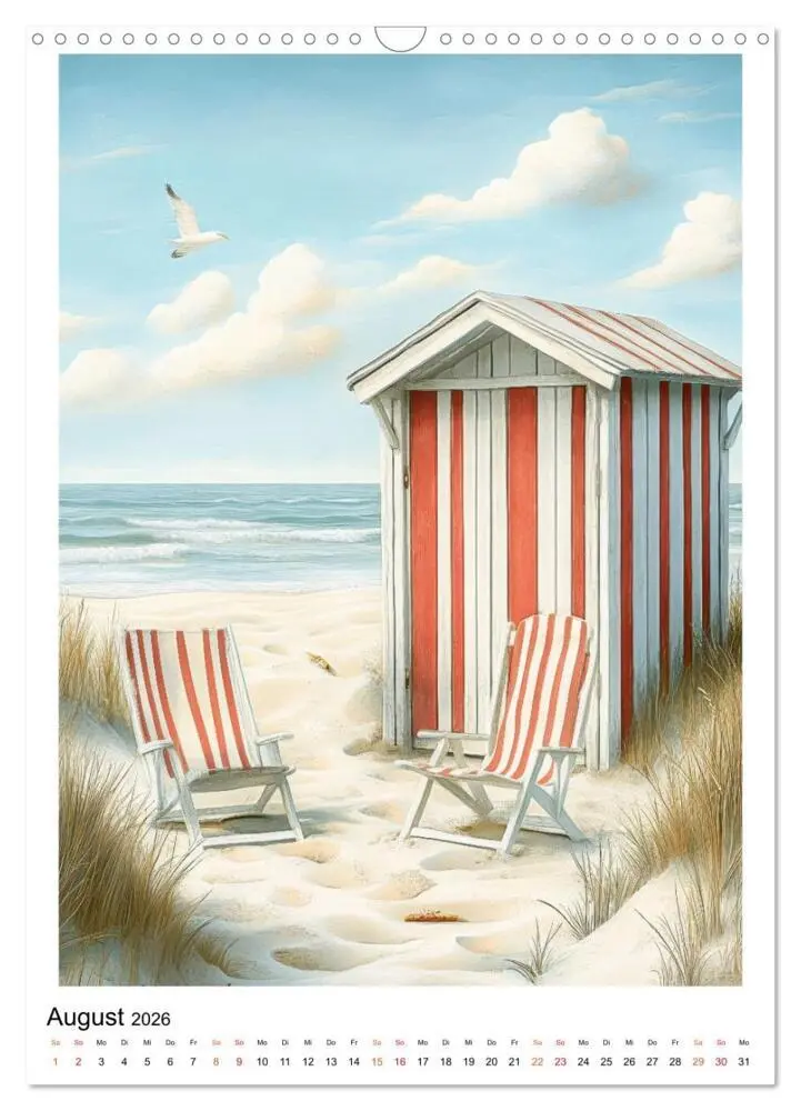 Bild: 9783457275665 | Maritimes Vergnügen am Strand (Wandkalender 2026 DIN A3 hoch),...