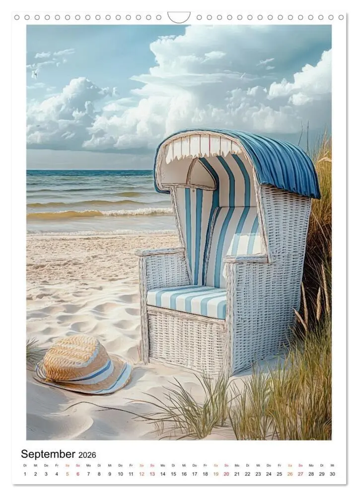 Bild: 9783457275665 | Maritimes Vergnügen am Strand (Wandkalender 2026 DIN A3 hoch),...