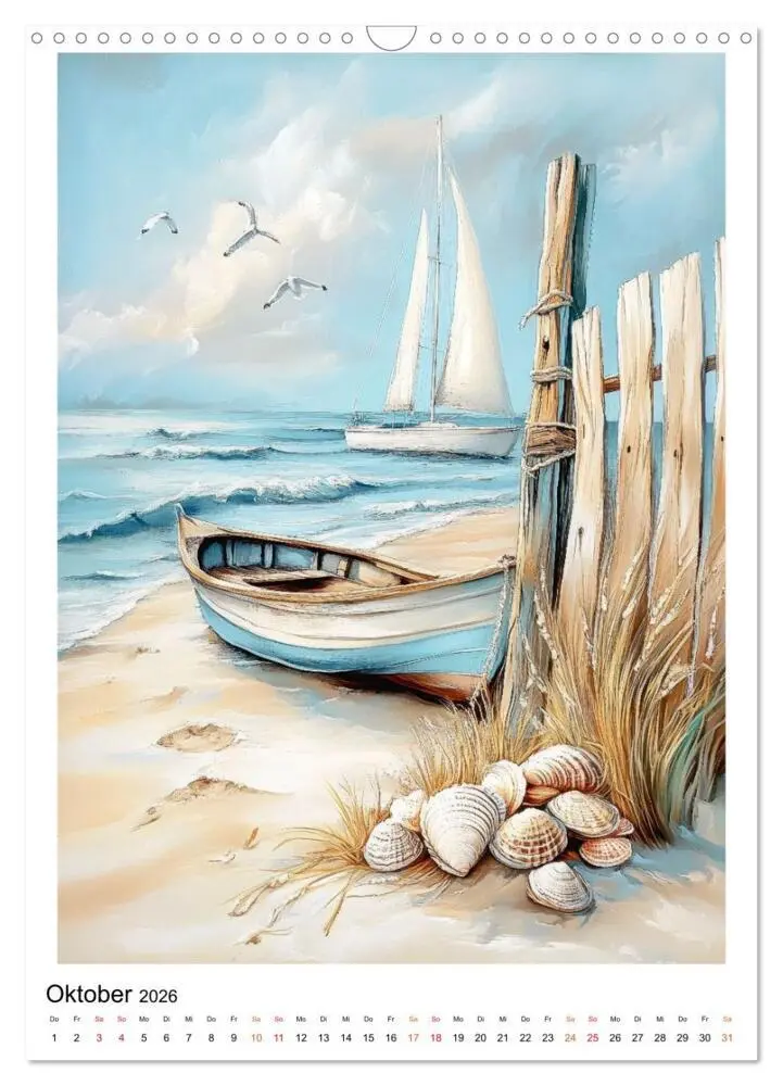 Bild: 9783457275665 | Maritimes Vergnügen am Strand (Wandkalender 2026 DIN A3 hoch),...