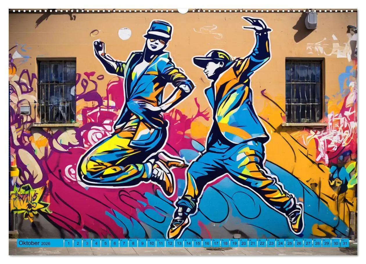 Bild: 9783457415665 | Lebensart Hip Hop (Wandkalender 2026 DIN A2 quer), CALVENDO...