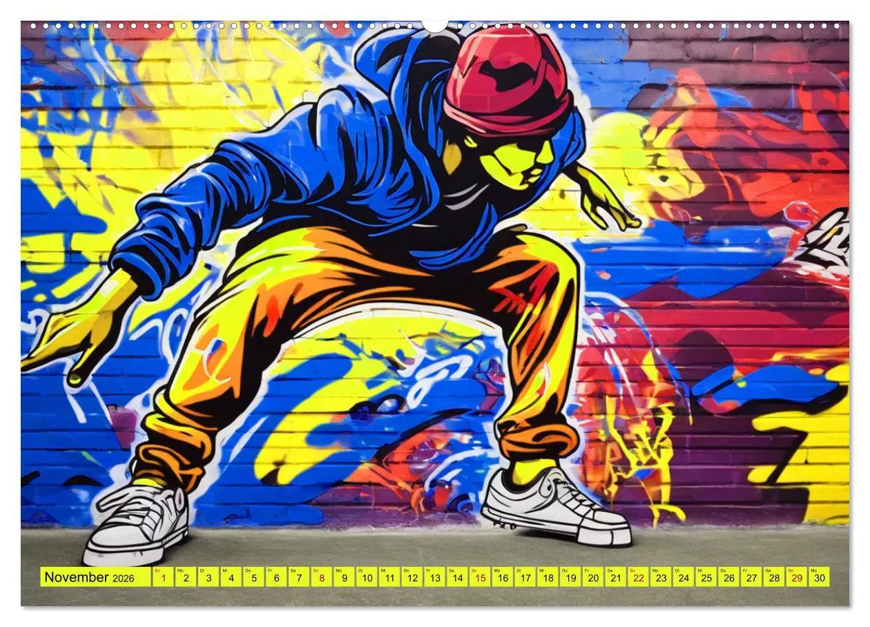 Bild: 9783457415665 | Lebensart Hip Hop (Wandkalender 2026 DIN A2 quer), CALVENDO...
