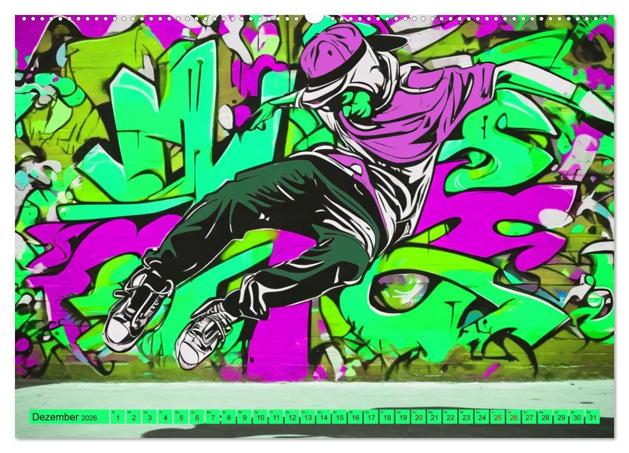 Bild: 9783457415665 | Lebensart Hip Hop (Wandkalender 2026 DIN A2 quer), CALVENDO...