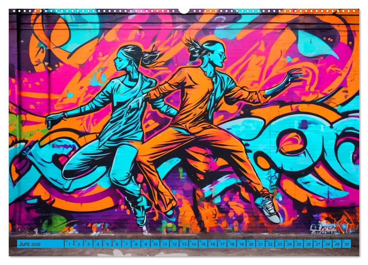 Bild: 9783457415665 | Lebensart Hip Hop (Wandkalender 2026 DIN A2 quer), CALVENDO...