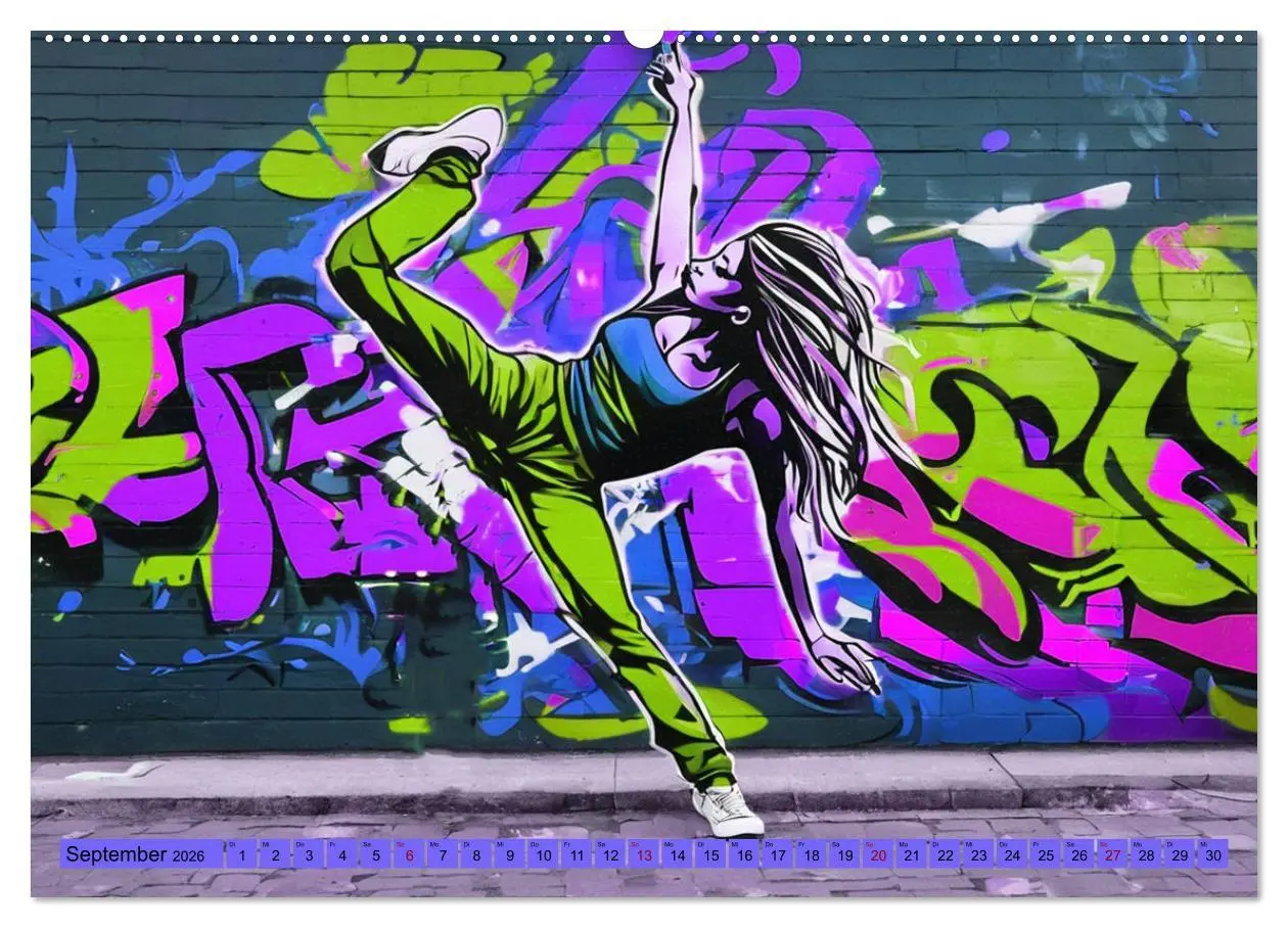 Bild: 9783457415665 | Lebensart Hip Hop (Wandkalender 2026 DIN A2 quer), CALVENDO...