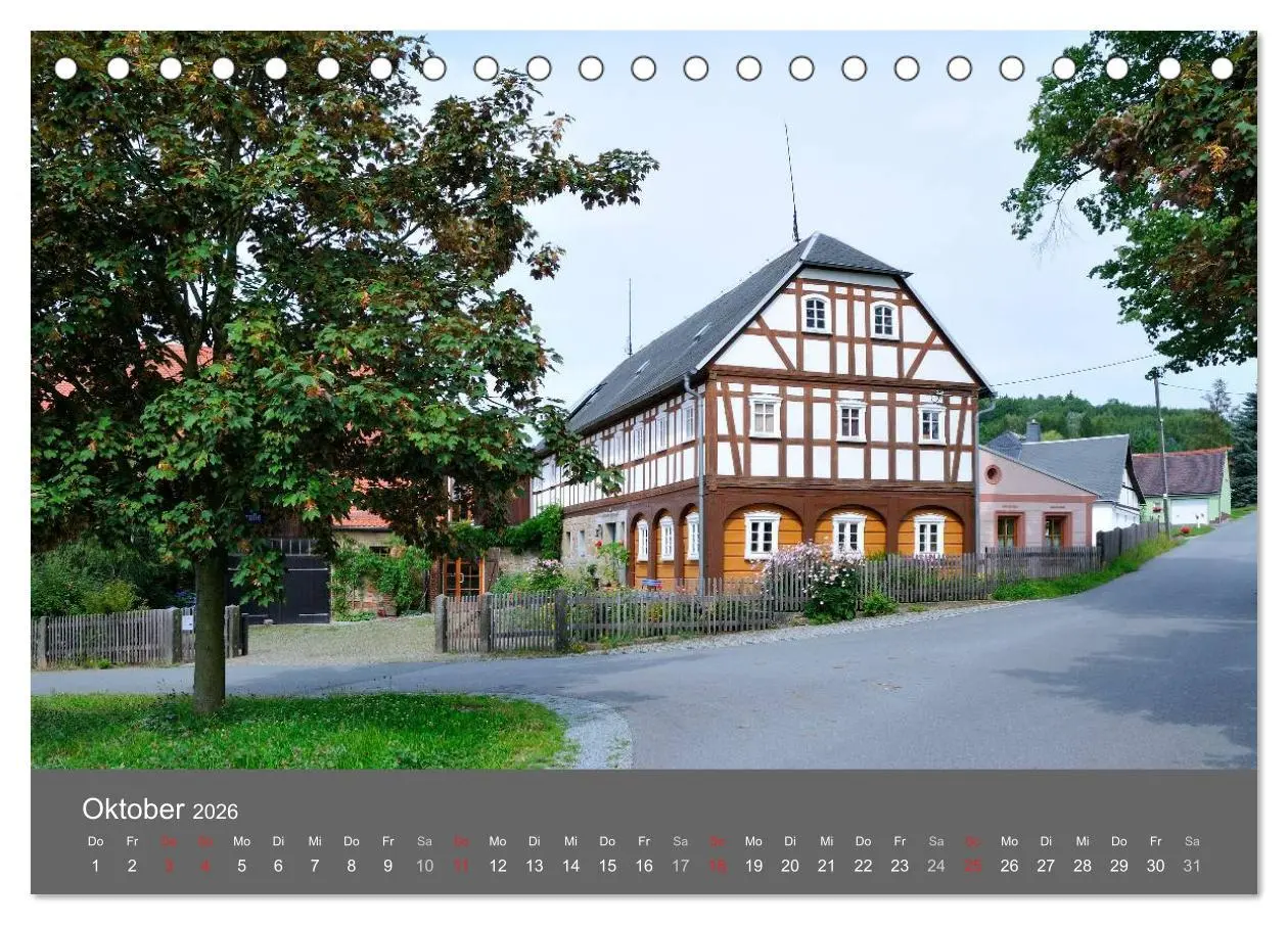 Bild: 9783516125665 | Umgebindehäuser in der Oberlausitz (Tischkalender 2026 DIN A5...