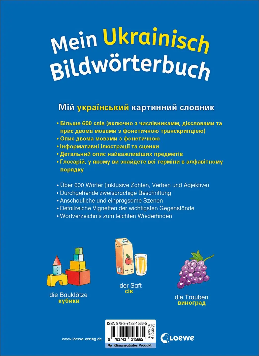 Rückseite: 9783743215665 | Mein Ukrainisch Bildwörterbuch | Katharina Wieker | Buch | 48 S.