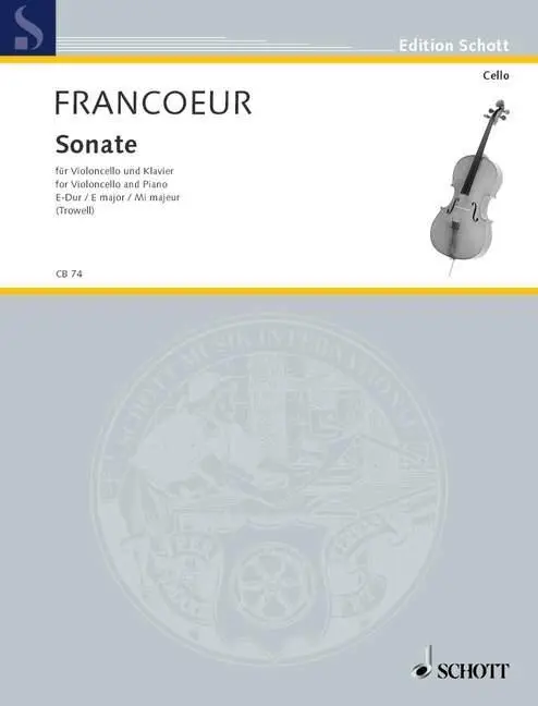 Cover: 9783795795665 | Sonate E | Violoncello und Klavier., Cello-Bibliothek - Edition Schott