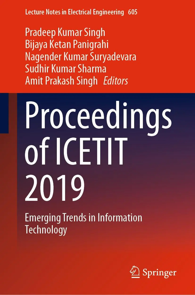 Cover: 9783030305765 | Proceedings of ICETIT 2019 | Emerging Trends in Information Technology