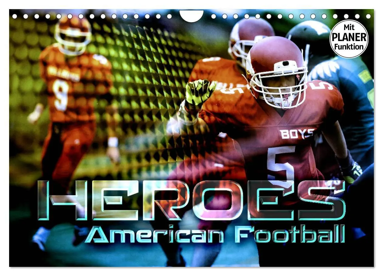 Cover: 9783457885765 | HEROES - American Football (Wandkalender 2026 DIN A4 quer),...