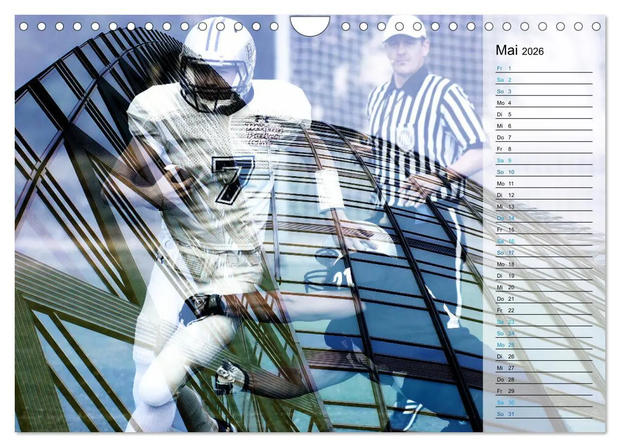 Bild: 9783457885765 | HEROES - American Football (Wandkalender 2026 DIN A4 quer),...