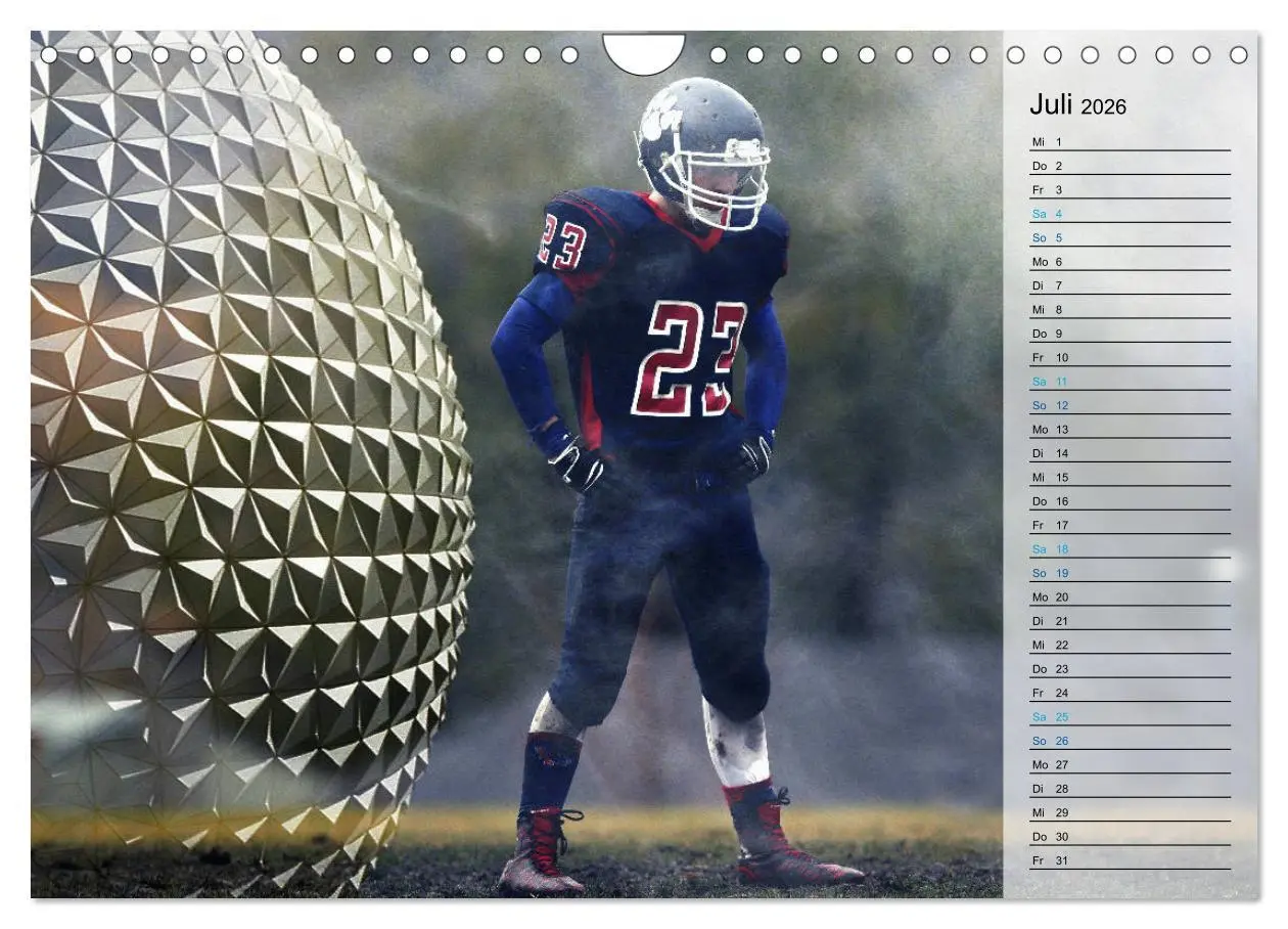 Bild: 9783457885765 | HEROES - American Football (Wandkalender 2026 DIN A4 quer),...